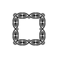 Intricate Geometric Frame, Stylized Art Deco Border vector