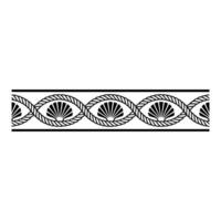 Nautical Border Shells and Rope Decorative Element vector