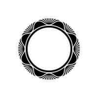 Geometric Radial Ornament, Art Deco Inspired Frame vector
