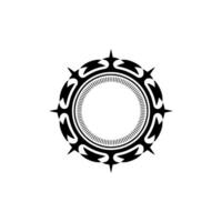 Tribal Circle Emblem, Minimalist - Decorative vector