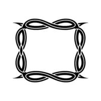 Intricate Celtic Frame, Symbolic Border, Vintage, Pattern vector