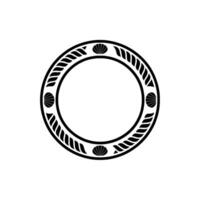Oceanic Circle Emblem, Nautical, Vintage Style vector