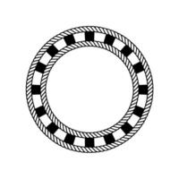 Nautical Circle, Textured Border, Vintage vector