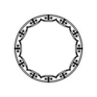 Intricate Circular Ornament, Symbolic Border vector
