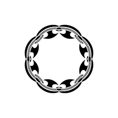 Intricate Celtic Circle, Vintage Ornamentation, Minimalist
