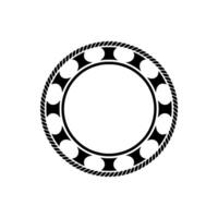 Nautical Circle Emblem, Vintage Maritime, Shield vector