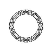 Intricate Rope Circle, Minimalist - Nautical vector
