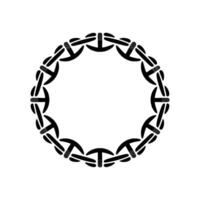Geometric Anchor Circle, Minimalist vector
