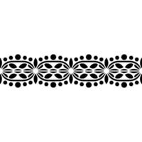 Elegant Repeating Pattern Border, Vintage Style vector