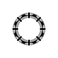 Circular Motion Emblem, Minimalist, Dynamic Energy vector
