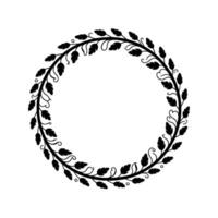 Elegant Botanical Frame, Vintage Style, Blank Space - Wreath vector