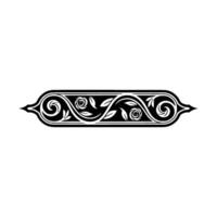 Intricate Floral Border, Vintage Element, Scroll vector