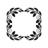 Elegant Botanical Frame, Vintage, Minimalist Aesthetic - Wreath vector