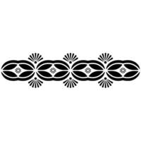 Intricate Black Border, Geometric Pattern, Vintage, Decorative vector