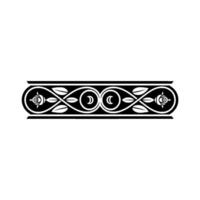 Elegant Byzantine Border, Decorative Element, Vintage vector