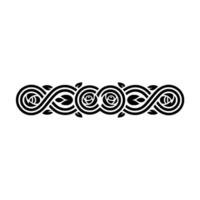Celtic Rose Border, Elegant Decorative Element vector