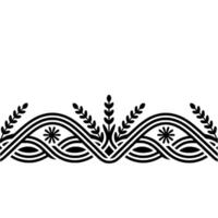 Intricate Wreath Border, Vintage Botanical vector