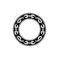 Intricate Celtic Circle, Minimalist, Vintage Motif vector