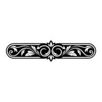 Elegant Baroque Ornament, Decorative Border Element vector