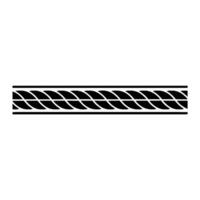 Geometric Rope Border, Minimalist, Pattern vector