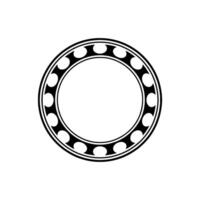 Geometric Circle Ornament, Minimalist, Outline vector