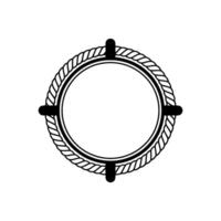 Nautical Compass Frame, Minimalist vector