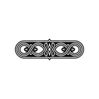 Intricate Celtic Border, Elegant Line Art, Linear vector