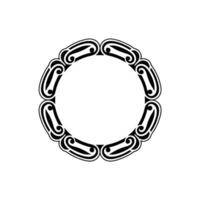 Intricate Ornamental Circle Border, Vintage, Ornament vector