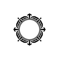 Ornate Circular Frame, Vintage, Elegant Border - Ornament vector