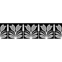 Stylized Wheat Border, Vintage Element - Grain vector