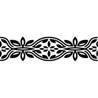 Elegant Botanical Border, Vintage Element - Trim vector