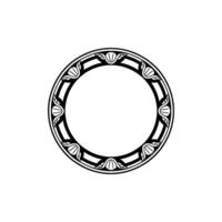Intricate Celtic Circle Frame, Vintage, Illustration vector
