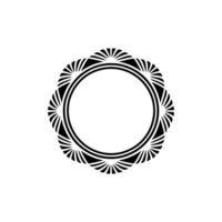 Art Deco Circular Ornament, Elegant Element, Circle vector
