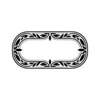 Elegant Oval Ornament, Vintage Decorative Border - Pattern vector