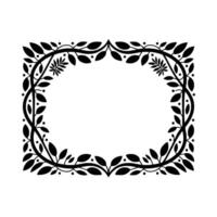Elegant Botanical Frame, Vintage Style Border - Floral - Ornament vector