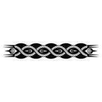 Intricate Rope Border, Tribal Motif, Minimalist vector