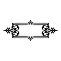 Elegant Vintage Frame, Decorative Border, Art Deco, Floral vector
