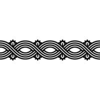 Geometric Wreath Border, Minimalist, Elegant Pattern vector