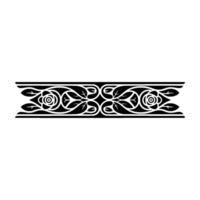Elegant Floral Border, Vintage, Decorative Element, - Art nouveau, Pattern vector