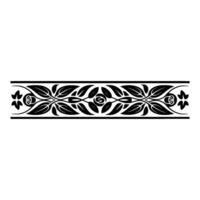 Elegant Botanical Border, Vintage Element, - Floral, Pattern vector