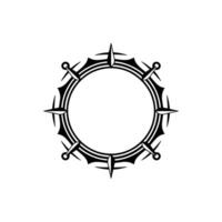 Tribal Border Frame, Sharp Protective vector