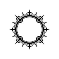 Tribal Border Frame, Intricate, Minimalist Style vector
