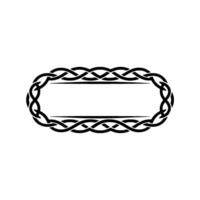 Intricate Celtic Frame, Elegant Border - Knotwork vector