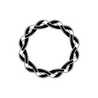 Interwoven Celtic Knot, Modern Minimalist vector