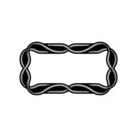 Elegant Woven Frame, Minimalist vector