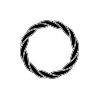 Minimalist Woven Circle, Symbolic Loop vector