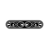 Intricate Celtic Ornament, Modern Minimalist vector