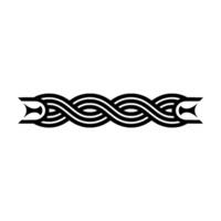Intricate Celtic Knot Border, Elegant, Braid vector