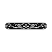 Elegant Scroll Border, Vintage Element - Floral vector