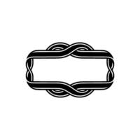 Intricate Celtic Frame, Vintage Elegance, Knotwork vector